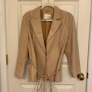 Banana Republic 100% Genuine Leather Jacket with Belt